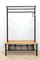 Industrielle Mid-Century Vintage Garderobe aus Schule Holz 1