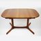 Oval Teak Extendable Dining Table from Dyrlund, 1960s 1