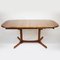 Oval Teak Extendable Dining Table from Dyrlund, 1960s 8