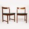 Mid-Century Teak and Vinyl Dining Chairs, Set of 4 5