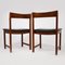 Mid-Century Teak and Vinyl Dining Chairs, Set of 4 6