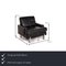 Vintage Black Leather AK 644 Armchair by Rolf Benz 2