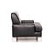 Vintage Black Leather AK 644 Armchair by Rolf Benz 6