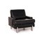 Vintage Black Leather AK 644 Armchair by Rolf Benz 1