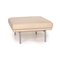 Tabouret Vintage Gris Beige en Cuir par Walter Knoll 1