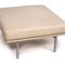 Vintage Beige Gray Leather Living Platform Stool from Walter Knoll 3