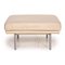 Vintage Beige Gray Leather Living Platform Stool from Walter Knoll, Image 9