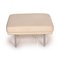 Vintage Beige Gray Leather Living Platform Stool from Walter Knoll 7