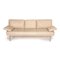 Vintage Beige Leather Living Platform 3-Seater Sofa from Walter Knoll 10