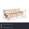 Vintage Beige Leather Living Platform 3-Seater Sofa from Walter Knoll 2