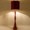 Grand Lampadaire Vintage en Céramique avec Nouvel Abat-jour en Soie sur-Mesure par René Houben pour COR 11