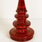 Grand Lampadaire Vintage en Céramique avec Nouvel Abat-jour en Soie sur-Mesure par René Houben pour COR 6