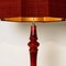 Large Vintage Ceramic Floor Lamp with New Custom-Made Silk Lampshade by René Houben for COR, Image 2