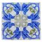 Antique Spanish Ceramic Tiles with Fish Design from Onda, 1900s, Set of 34 1