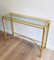 French Gilt Metal Console, 1970s, Image 1