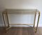 French Gilt Metal Console, 1970s 3