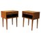 Midcentury Teak Nightstand, Sweden, 1950s, Set of 2 1