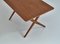 Cross-Legged Teak & Oak AT-308 Side or Coffee Table by Hans J. Wegner for Andreas Tuck, 1950s 3