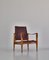 Safari Lounge Stühle aus rotem Leder & Eschenholz von Kaare Klint für Rud Rasmussen, 1950er, 2er Set 4