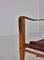 Safari Lounge Stühle aus rotem Leder & Eschenholz von Kaare Klint für Rud Rasmussen, 1950er, 2er Set 5