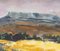 Field and Mountain, 20th Century, Painting on Wood, Immagine 2