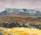 Field and Mountain, 20th Century, Peinture sur Bois 2