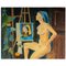 Ritratto di donna in posa per un ritratto, XX secolo, olio su tela, Immagine 1
