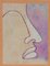 Inconnu, Profil de Femme, Peinture à l'Huile sur Panneau, Fin XXe siècle 1