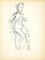 Herta Hausmann, Nude 3, schwarzer Filzstift auf Papier, 1950s 1