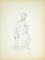Herta Hausmann, Female Nudity 2, Black Marker Pen on Paper, 1950s 1