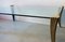 Table Basse Mid-Century en Laiton et Verre 4