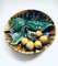 Französischer Art Ceramic Barbotine Zitrusfrucht Wandteller, 20. Jh., 1920er 6