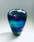 Vintage Italian Handmade Rainbow-Colored Art Glass Vase, 1960s 1