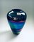 Vintage Italian Handmade Rainbow-Colored Art Glass Vase, 1960s 9