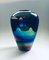 Vintage Italian Handmade Rainbow-Colored Art Glass Vase, 1960s 7