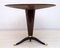 Round Mahogany and Walnut Table by Paolo Buffa for La Permanente Furniture, Italy, 1950s 5