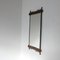 Miroir Mid-Century Brutaliste en Fer et en Bois 6