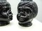 Italian Decorative Flower Pot Ceramic Heads, 1960s Set of 2 6