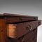 Antique English Georgian Flame Mahogany Bachelor Chest of Drawers, 1780s, Image 12