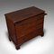 Antique English Georgian Flame Mahogany Bachelor Chest of Drawers, 1780s, Image 6