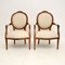 Fauteuils de Salon Antique en Noyer, France, Set de 2 2