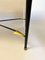 French Art Deco Wrought Iron & Brass Side Table with Arrows in the Style of André Arbus, 1940s, Image 9