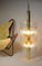 Large Brass and Glass Hanging Lamp from Limburg 5