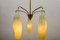 Lámpara de araña italiana con vidrio original, años 60, Imagen 8