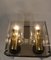 Brass and Glass Wall Lamps from Limburg, 1970s, Set of 2 4