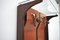 Mid-Century Wood & Glass Coat Stand with 2 Hooks by Gianfranco Frattini, Image 10