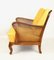 German Art Deco Yellow-Gold Velvet Chameleon Armchair, 1960s 9