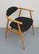 Black and Light Beech Armchair, 1960s, Image 2