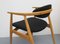 Black and Light Beech Armchair, 1960s, Image 4