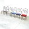 Italian Suspiral Dining Chairs by Luigi Serafini for Sawary & Moroni, 1984, Set of 6, Image 1